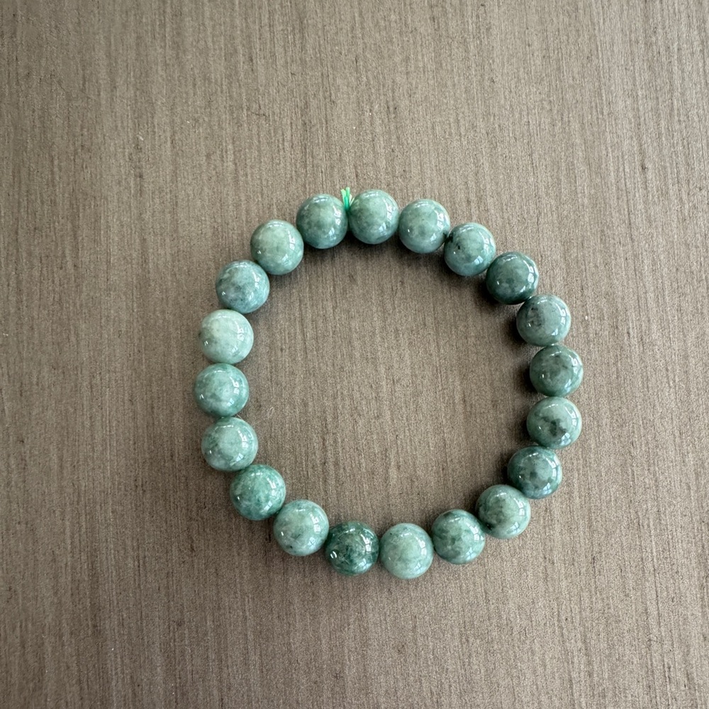 Green Jade Beaded Bracelet